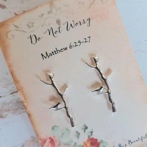 Bird Earrings Mothers Day Do Not Worry